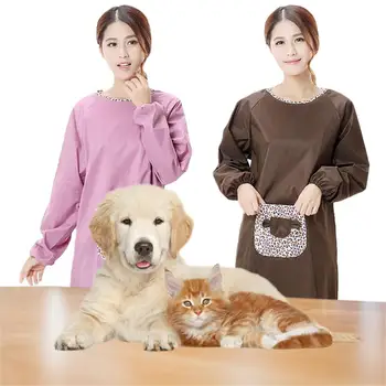 

Professional Pet Grooming Smock Workwear Waterproof Pet Bathing Apron Deodorant Supplies Tools Special For Beautician