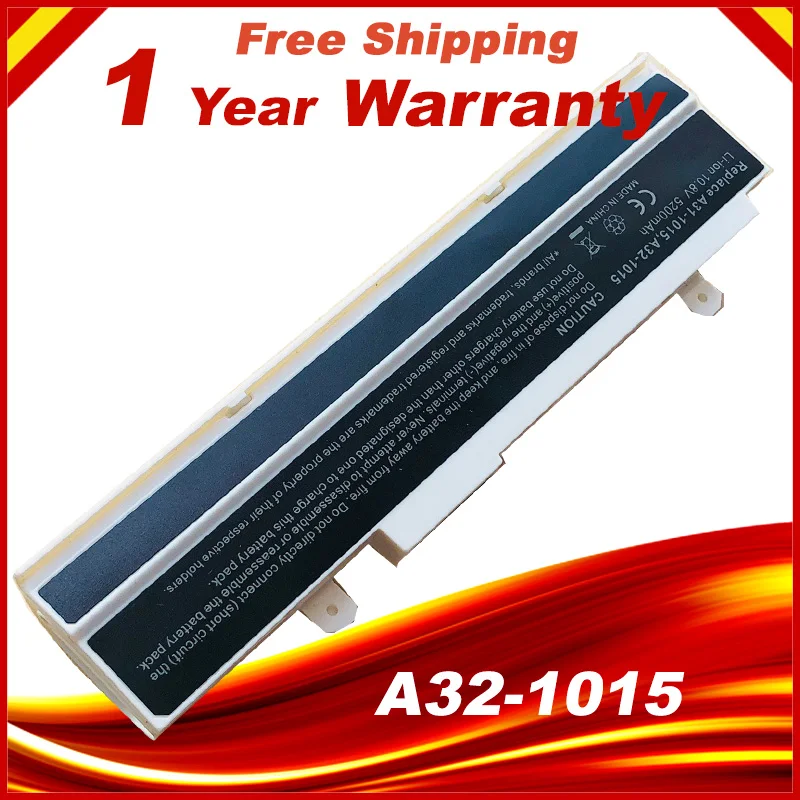 Специальная цена белый 4400 mAH аккумулятор для Asus Eee PC EPC 1215 PC 1015b 1015bx 1015 1015 p x 1015 P A31-1015 1215B 1215N AL31-1015