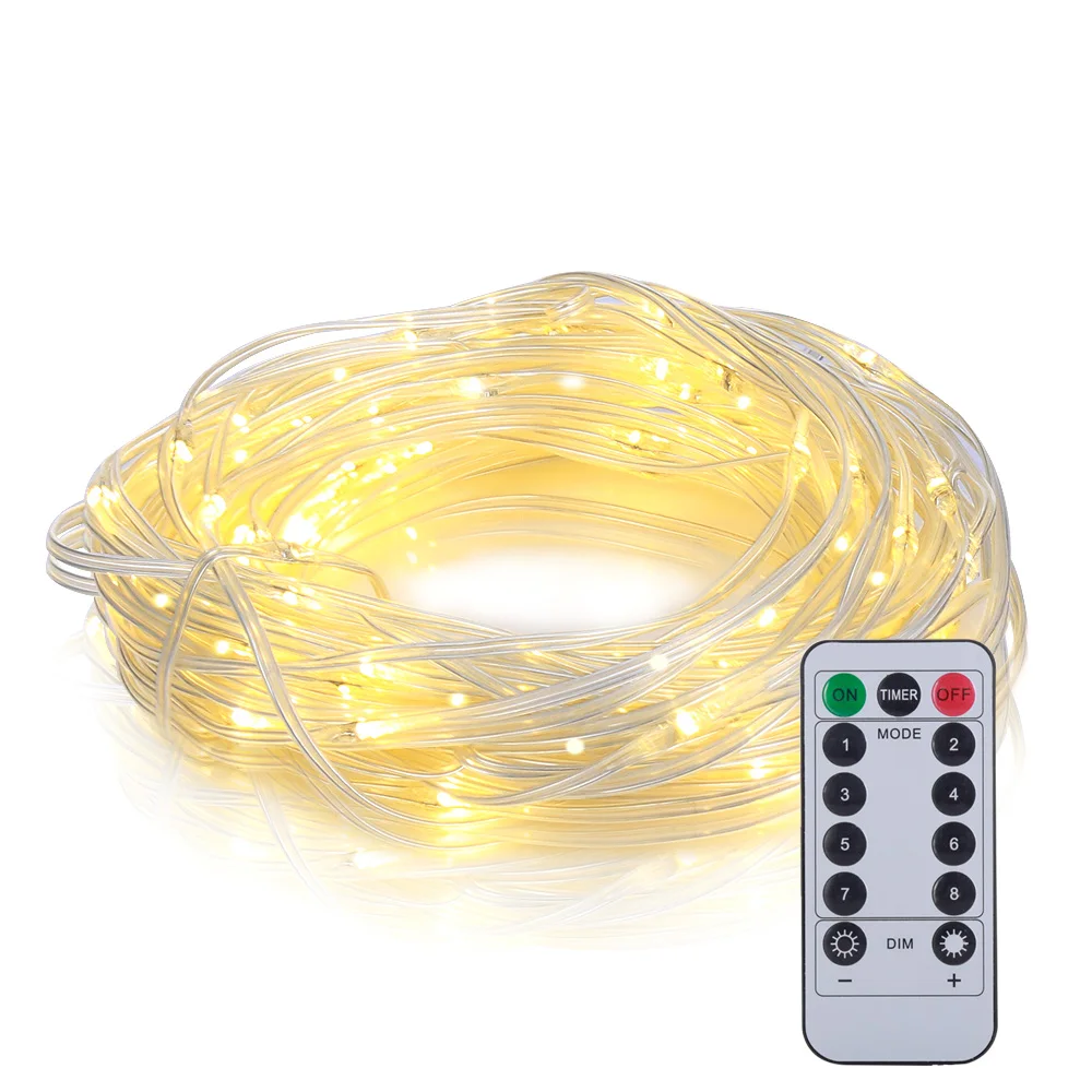 100 LEDs 10m Fairy Copper String Light DIY Shape 8 Modes With Remote Control Suitable For Christmas Birthday Corridor Patio | Освещение