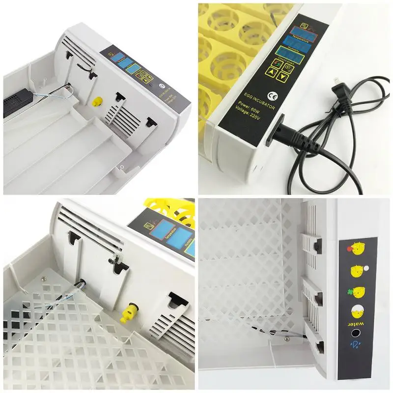 24 Eggs Small Fully-automatic Incubator Chicken Egg Incubator Automatically Control Temperature Duck Quail Pigeon Birds Hatcher 24 Eggs Small Fully-automatic Incubator Chicken Egg Incubator Automatically Control Temperature Duck Quail Pigeon Birds Hatcher