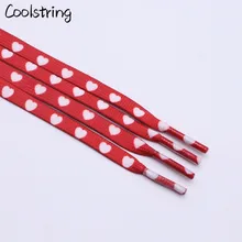 Coolstring Digital Print Sublimated Shoelaces Flat Printed Red White Heart Boot Laces Heat Transfer Latchet For Flats Sneakers Coolstring Digital Print Sublimated Shoelaces Flat Printed Red White Heart Boot Laces Heat Transfer Latchet For Flats Sneakers