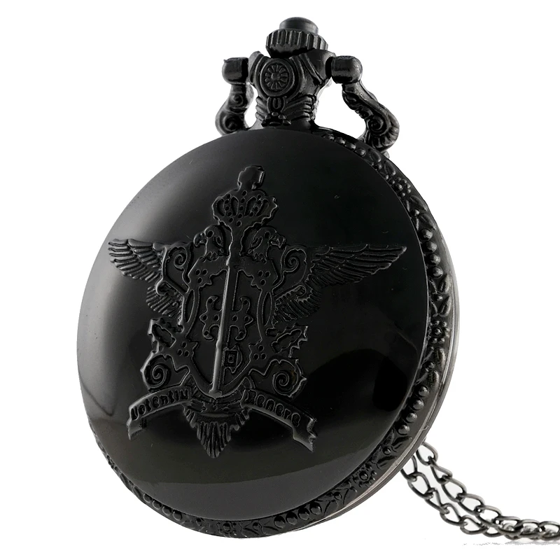 IBEINA PB001 римские цифры белая основа полный охотник кварцевый цвет Ретро подвеска