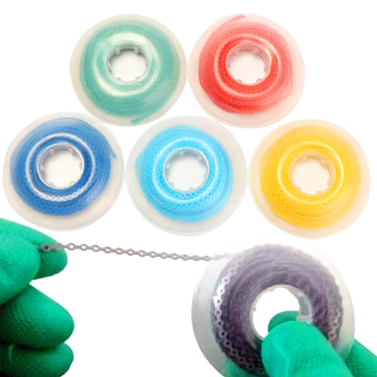 

1 Roll 15feet Dental Orthodontic Supply Continuous Elastic Ultra Power Chain Oral Rubber Chain