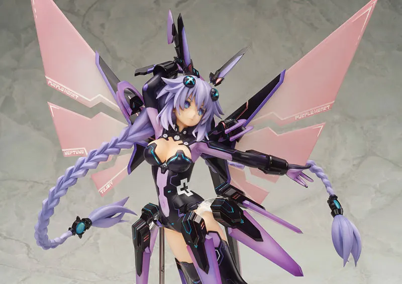 

31cm Choujigen Game Neptune figure Hyperdimension Animation Action Figure PVC Model Toys Gift purple heart battle version