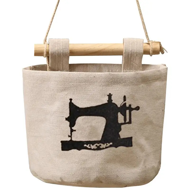 الفن حقيبة التخزين حقيبة للحمل الحائط خزانة القطن الكتان النسيج تماما مخزن الهواتف المحمولة ألعاب أطفال اكسسوارات