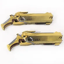 Overwatch Габриэль Рейес жнец Золотой Hellfire дробовики Косплей Реплика реквизит