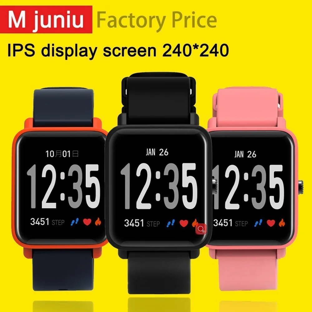 

Smart Watch Bluetooth B6 IPS display screen 240*240 Wristband Bracelet Sport Watch Pedometer ( not mi band 3 smartwatch) clock