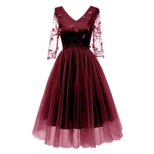 Короткое Кружевное Вечернее Платье с вышивкой сексуальное элегантное вечернее платье трапециевидной формы с v-образным вырезом вечернее платье из чистой пряжи