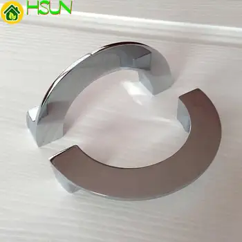 

3.75'' Semicircle Handles Dresser Pull Drawer Knobs Pulls Handle Silver Chrome Kitchen Cabinet Door Handle Pull Knob Modern