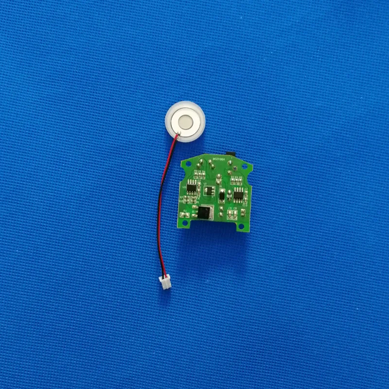 

20mm Atomization Piece with PCB Driver USB Humidifier Parts Driver Circuit Mini Mist Generation Kit-113KHz 80cc/Hr 3.7V-12V