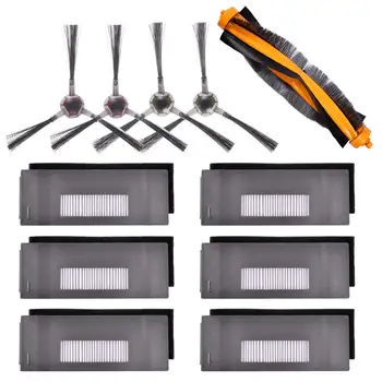 

Accessories Kit Compatible for ECOVACS DEEBOT 901 900 Robotic Vacuum, 6 Filter + 2 Set Brush + 1 Main Brush