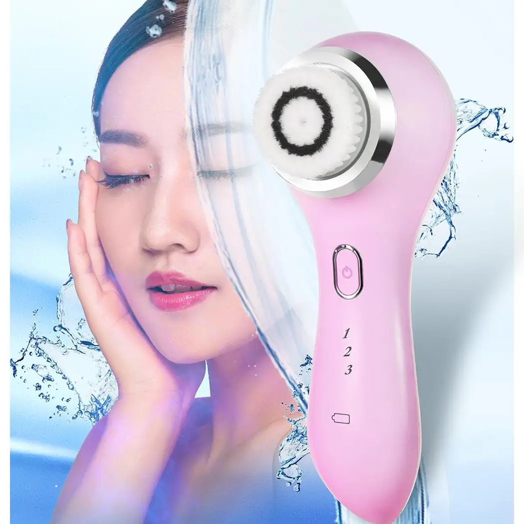 

USB Rechargeable Portable Rotating Facial Cleansing Brush Waterproof Blackhead Remove Pore Cleaner