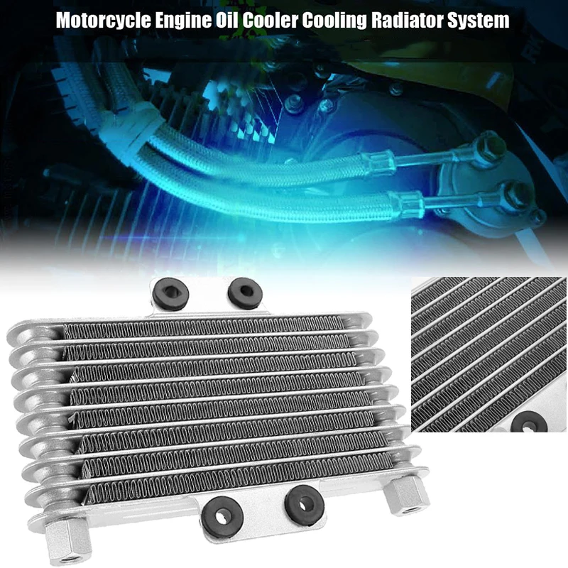 Radiador del motor de aceite del enfriador de aceite de la motocicleta de 1 pieza para la bicicleta de tierra de 125CC-250CC ATV