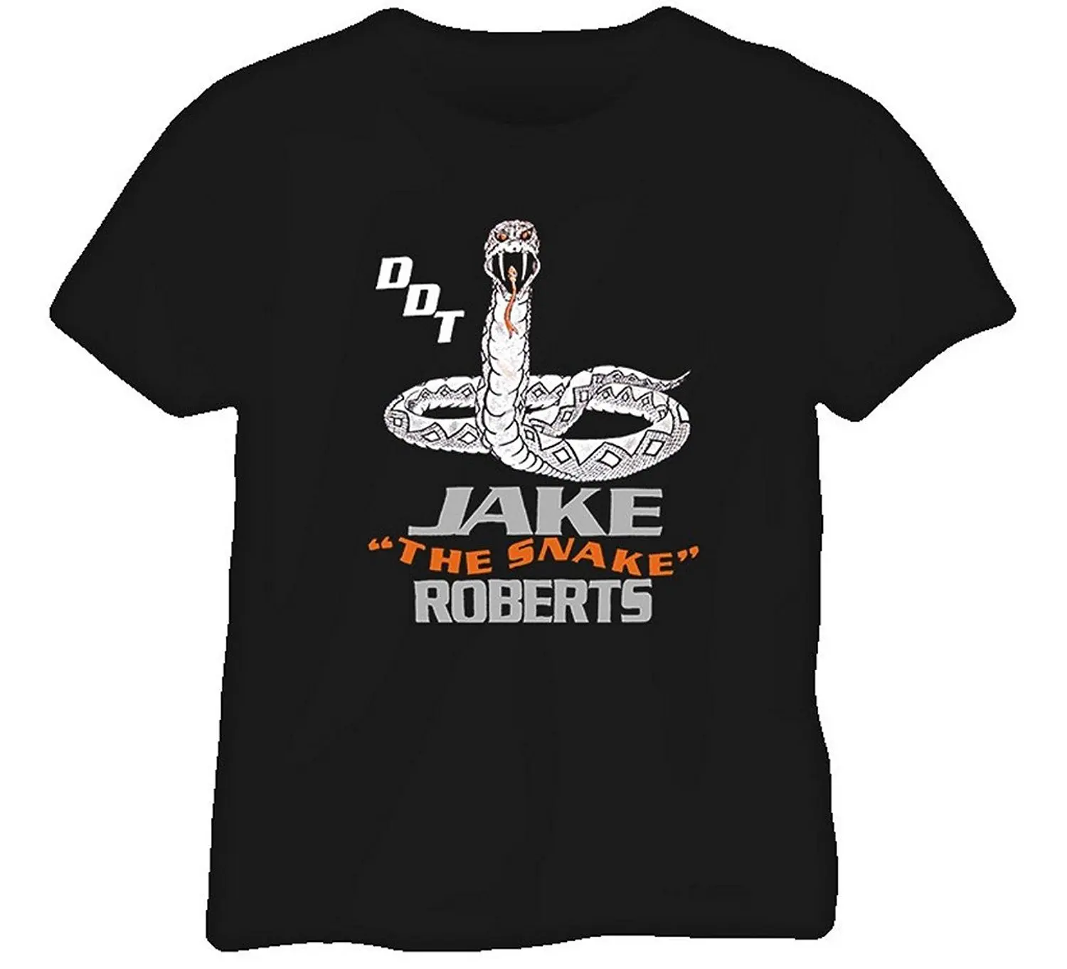 أعلى المتناثرة قصيرة الأكمام قميص جيك روبرتس الثعبان الرجعية المصارعة T قميص أسود أعلى المتناثرة قصيرة الأكمام قميص جيك روبرتس الثعبان الرجعية المصارعة T قميص أسود