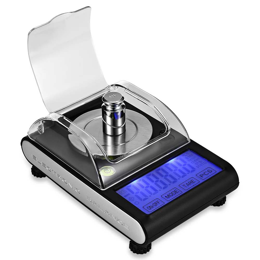 

2019 50g / 0.001g High Precision Touch Screen Portable Electronic Digital Diamond Jewelry Scale Gold Lab Balance