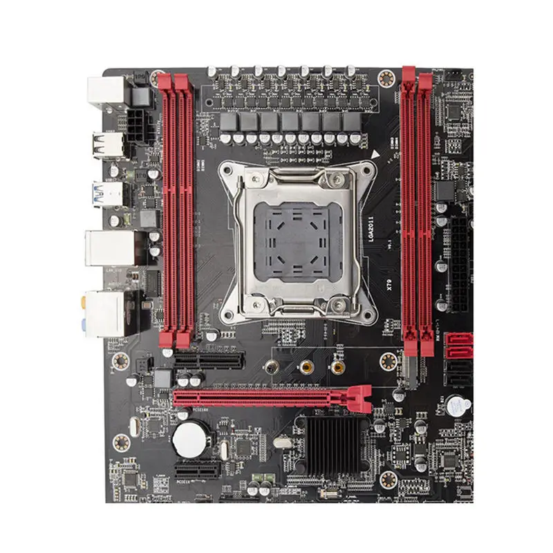 X79 материнская плата LGA2011 E5 2680 V2 USB3.0 Sata3 PCI-E Nvme M.2 SSD Xeon процессор 64 грамм с 9 портами