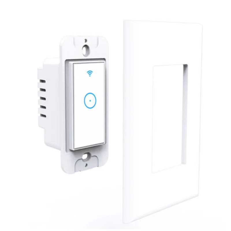 

WIFI Smart Wall Light Touch Panel Switch App Timing Socket For Alexa Google Home