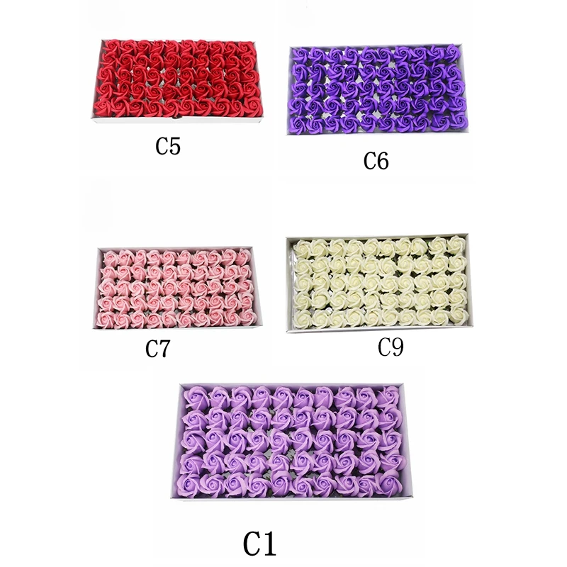 50 قطعة الزهور المعطرة حمام الصابون روز زهرة بتلات مصنع زيت طبيعي صابون روز مجموعة حمام الصابون على شكل بتلات الزفاف حزب هدية