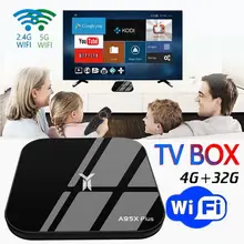 A95X PLUS tv Box 4G/32G S905Y2 Android 8,1 Гбит/с сетевой плеер с Bluetooth Голосовое управление