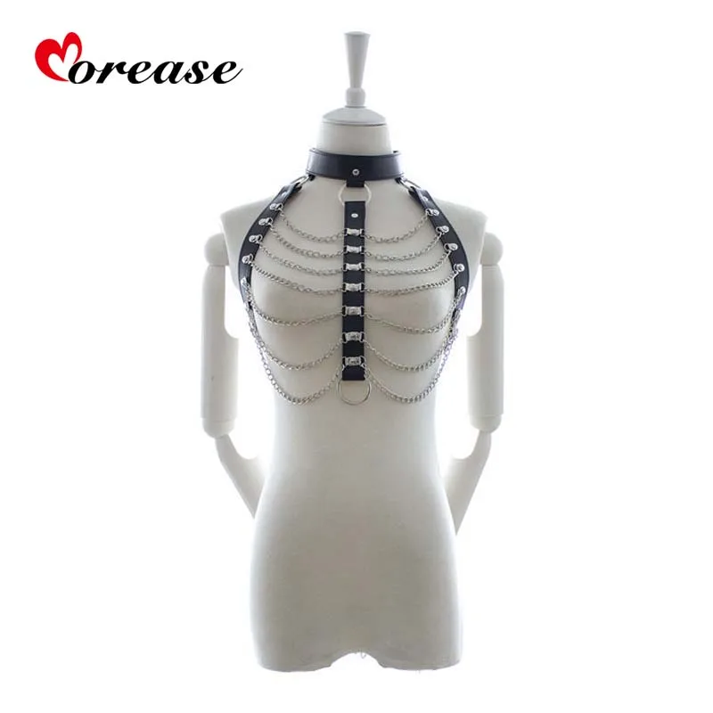 Morease BDSM Leather Adult Games font b Sex b font Products Slave Restraint Item Play Fun
