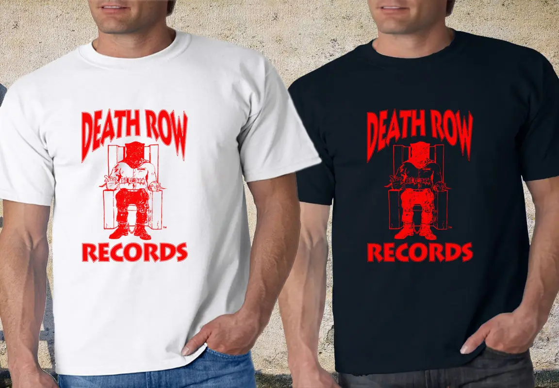Gildan DEATH ROW RECORDS Red Logo T Shirt tee-in T-Shirts from Men's Clothing on Aliexpress.com 