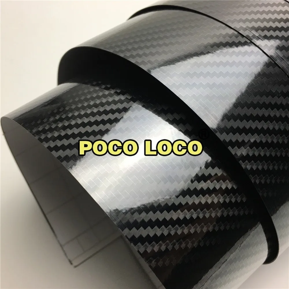 

5D HIGH GLOSS Black Carbon Fiber Vinyl Wrap Blank Decal Vinyl Sheet,Body Decal,Bumper Sticker,Hood Decal,Racing Stripes