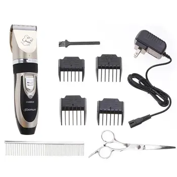 

1 Set of Dog Cat Hair Trimmer Pet Clipper Professional Electrical Rechargeable Portative Haircut Machine for Cat Dogs Pet Puppy
