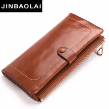 

Fashion Wallet Women Luxury Female Carteira Feminina Long Wallets Ladies Oil Leather Zipper Purse Card Holders Clutch Money Bags