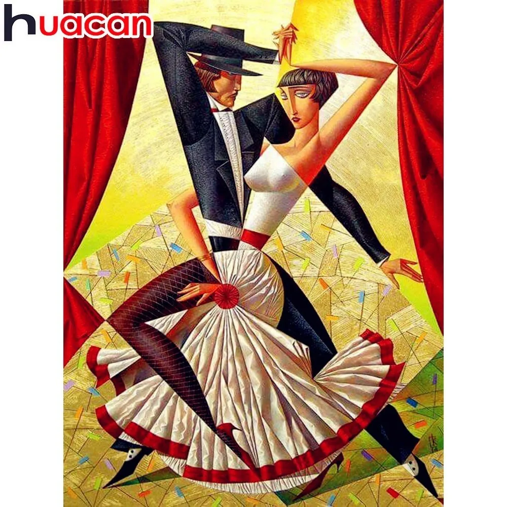 

HUACAN Full Square Diamond Painting Portrait 5D DIY Diamond Embroidery Mosaic Picture Of Rhinestone Farmhouse Decor Home