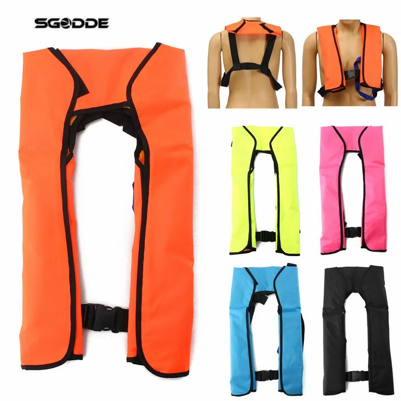 

Adult Swimming Life Vest Fishing Life Jacket Automatic Inflatable Top Rescue Vest Buoyancy kayak Women/man Life Jacket Pool