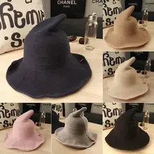 Вязаная шапка из овечьей шерсти; Рыбацкая шапка; Qiu Dong; женская модная шапка-ведро с острым носком; аксессуары