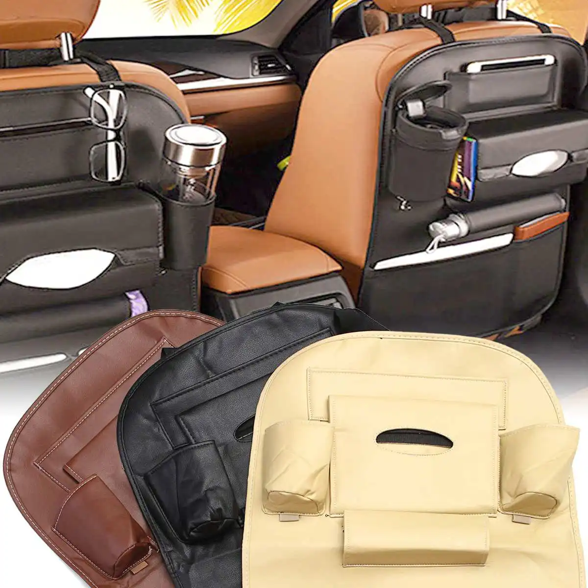Universal Multi use Automobile Car Seat Back Bag Organizer Adjustable