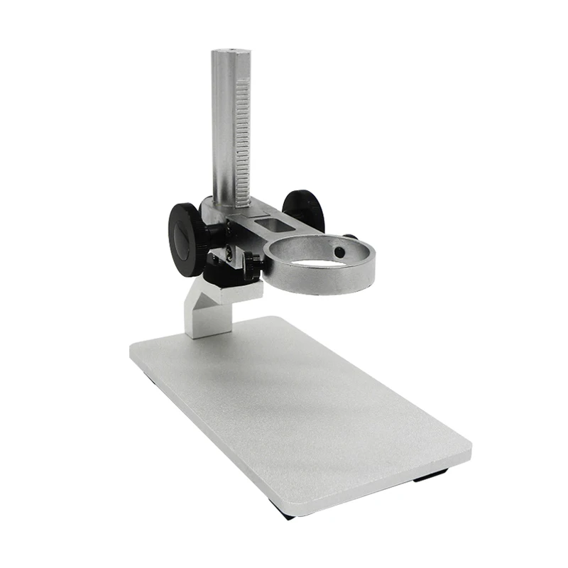 Microscope Aluminium Alloy Raising Lowering Working Stage UP Down Table Stand with Ring Holder for USB Digital Microscope