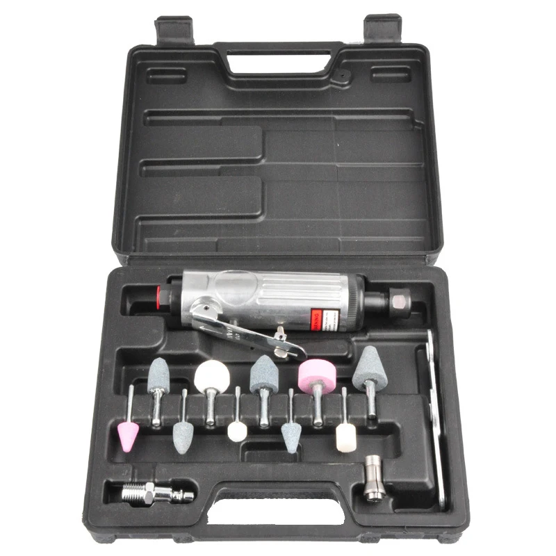 

Hot 16Pcs Air Die Grinder Suit Metal Engraving Polishing Machine Grinding Mill Kit Pneumatic Tool Set