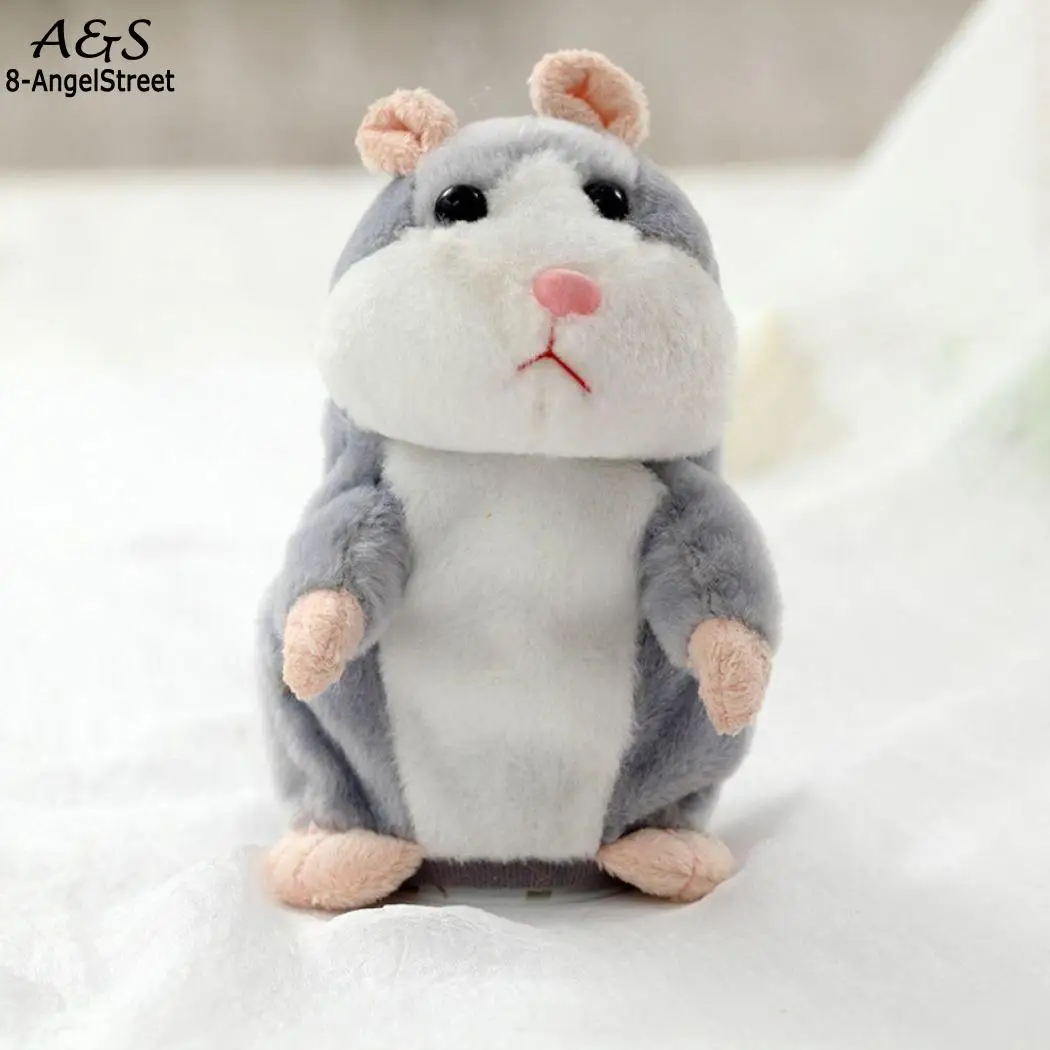 

Cute Hamster Shape Talking Stuffed Plush Toys Voice Change Toy Cartoon Shape Toy for Kids Can interact with toys.