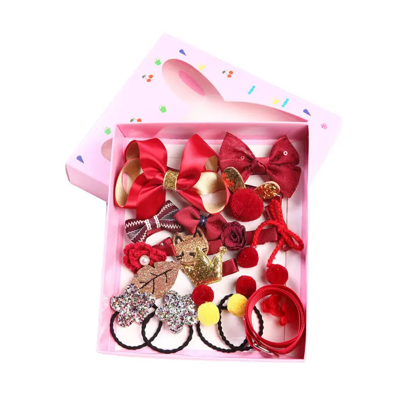 1 Set Hairpin Baby Girl Hair Clip Bow Flower Mini Barrettes Star Kids Infant US