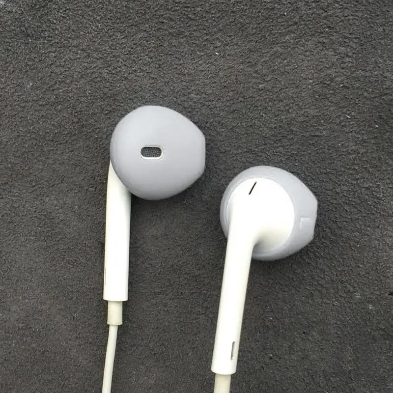 4 пары мягких силиконовых наушников амбушюры для iphone7 7 plus подушечки насадки