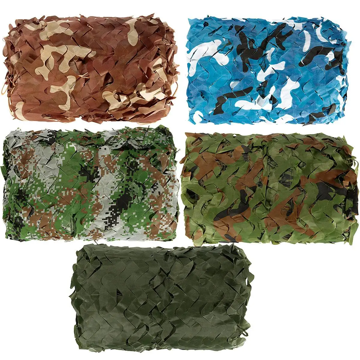 5x3 м уличная Военная камуфляжная сетка для охоты, покрытие для кемпинга, лесные листья, скрытое солнцезащитное покрытие для автомобиля, 5 цветов