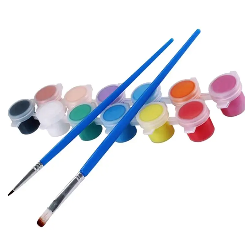 12 цветов воды Цвет художник набор живопись комплект цвет ful фундаментальный творческий Рисунок Игрушки для художников студентов