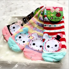 Модные новые детские носки,, хлопковые нескользящие детские носки для девочек, носки для 3-6 лет,, 6 пар = 12 шт. = партия