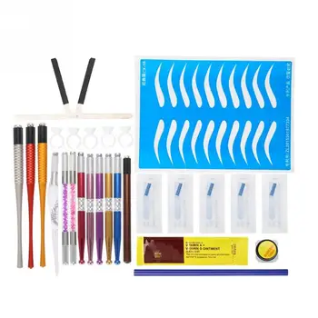 

Eyebrow Makeup Ruler Manual Pen Set Eyebrow Positioning Stencil Tattoo Shaping Measure Tattoo Ink Body cosmetics Painting Tool