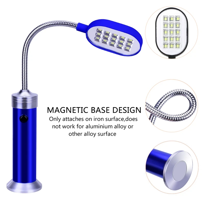 3 шт. светодиодный светильник для барбекю, барбекю, гриля, магнитное основание, гибкое регулируемое использование, супер яркий уличный Ночной светильник, инструменты для барбекю