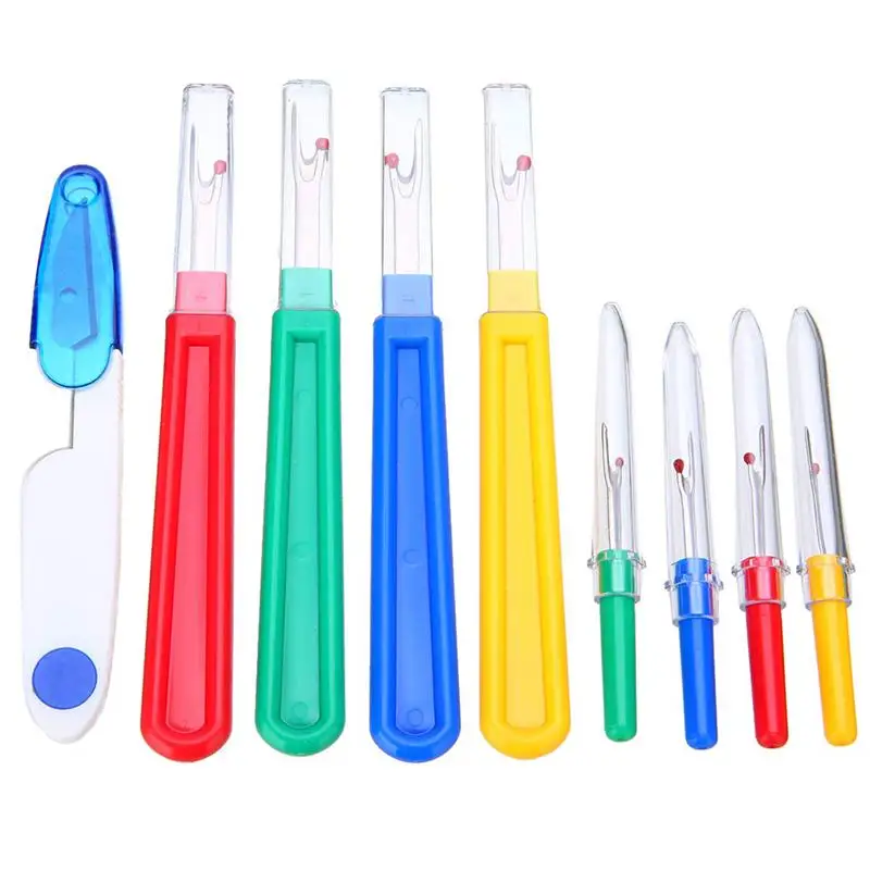 

Kuke 9 pieces Sewing Thread Remover Set DIY Cross Stitch Thread Cutter Embroidery Stitching Punch Needles Set Craft Tool