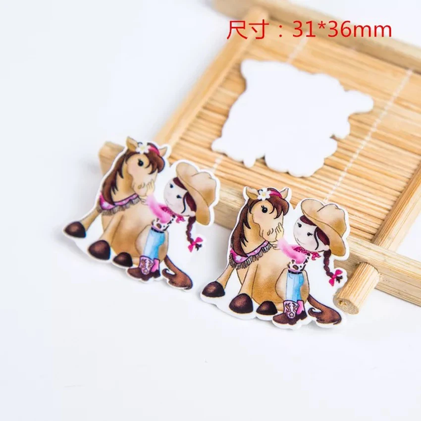 

10pcs/lot flatback Resin for Hair Bows cartoon Planar Resin Crafts for DIY Phone Decorations