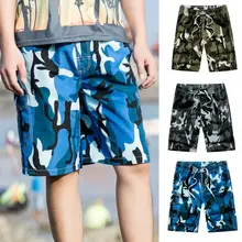 Мужские камуфляжные пляжные шорты, повседневные шорты, купальные трусы, быстросохнущие летние купальные костюмы для отдыха, свободные, мягкие, цельные