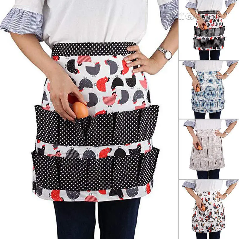 12 15 Pockets Egg Collecting Harvest Apron Chicken Farm Work Aprons