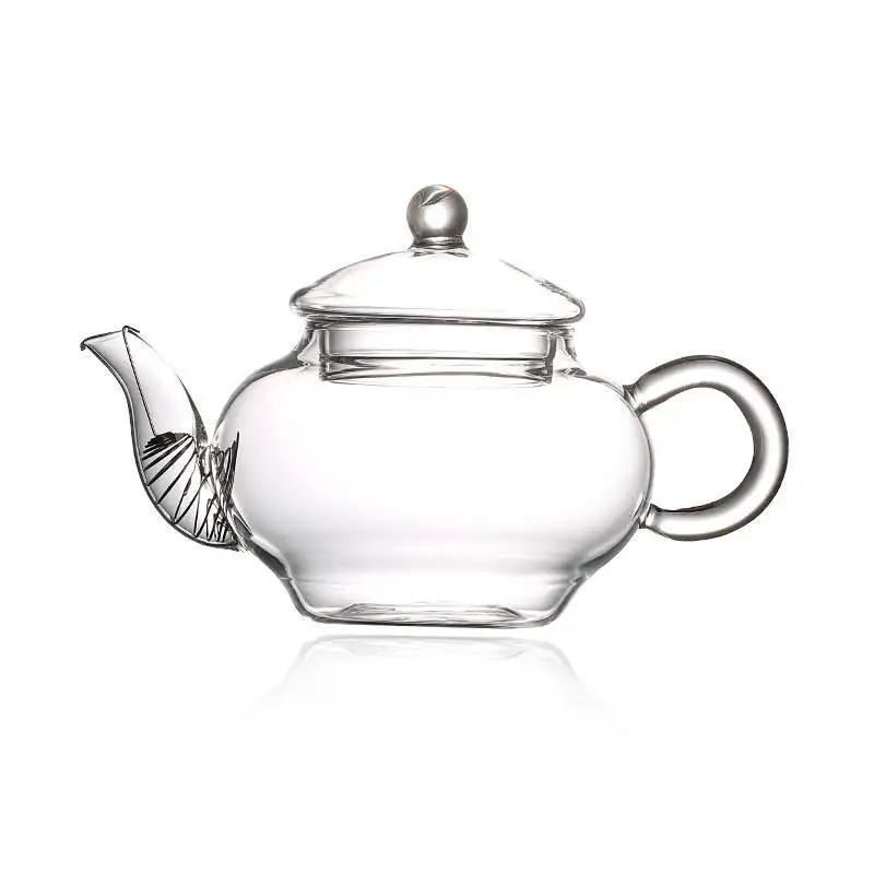 

250ml Heat-resisting High Temperature Glass Mini- Scented Tea Infusion Of Tea Kettle Transparent Kung Fu Tea Have Trumpet Teapot