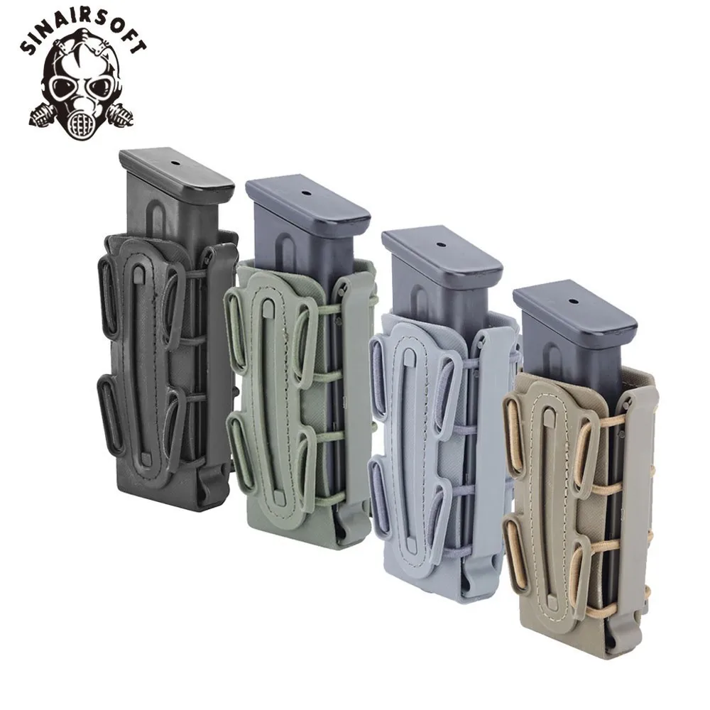 

SINAIRSOFT 9mm Molle Pistol Mag Military Magazine Pouch Holster Fastmag With Belt Clip And Molle Soft Shell Mag Pouch Plastic