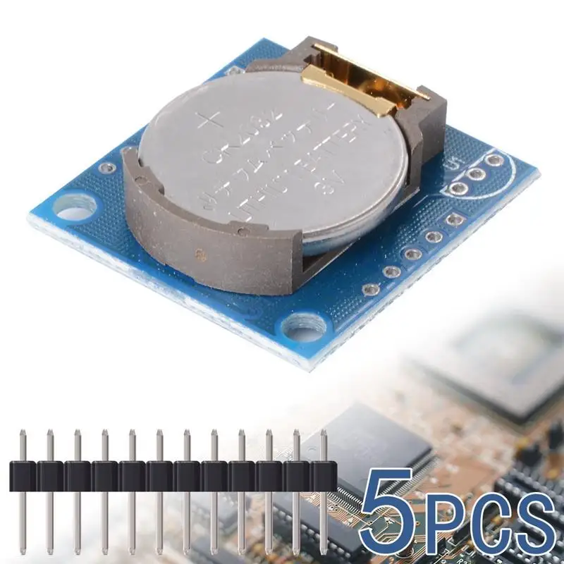 5 шт. I2C Tiny RTC DS1307 модуль часов в реальном времени AT24C32 плата для Arduino