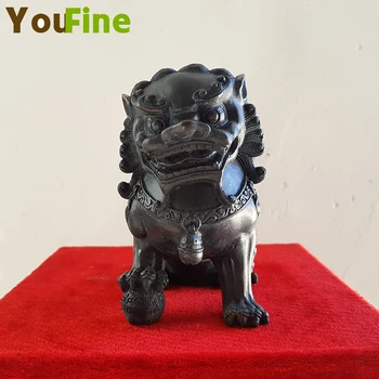 

YOUFINE Selling small pieces bronze Chinese lion sculpture home interior decoration copper animal decorations
